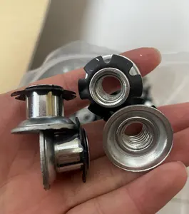 1/<span class=keywords><strong>4</strong></span> 5/16 3/16 3/8 Mountainbike Fiets Pijp Connector Schroefdraad Zonnebloem Inserts Moer Voor Ronde Stalen Buizen End Ster Moer - Product Image 2