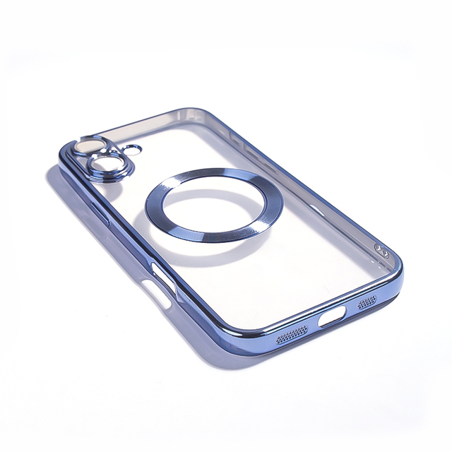 Fashion Clear Smartphone Case for iPhone XR XS 11 12 13 14 15 16 17 Pro Max Plus Magnetic Mobile Cover Luxury Mobile Phone Cases