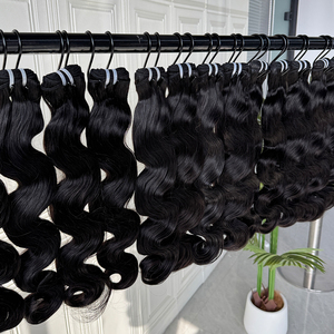 Human Hair <b>Body</b> <b>Wave</b> Bundles Raw Hair Natural Color Full and Thick Texture Wholesale Supply - Product Image 2