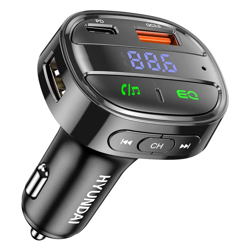 Универсальный цифровой 48 Вт двойной USB быстрая зарядка автомобильное зарядное устройство FM-радио беспроводной передатчик и приемник для автомобиля