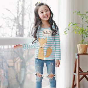 Hauts pour enfants de haute qualité, nouveaux hauts de créateur pour filles avec des images western et des imprimés animaliers - Product Image 5