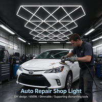 Plafonnier LED Dimmable 6500K pour Atelier de Réparation Automobile, Personnalisable et à Assembler Soi-même pour Garage et Salle d'Exposition Automobile