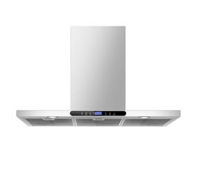 Hotte aspirante îlot la plus vendue, auto-nettoyante, <span class=keywords><strong>cheminée</strong></span> 900 mm, 3 vitesses, filtre à déflecteur électrique, usage domestique et hôtelier, acier inoxydable - Product Image 4