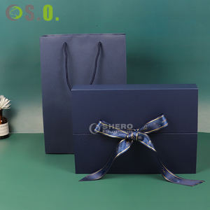 Customized logo New Arrival Double Open Packing <b>Gift</b> Boxes with <b>Ribbon</b> Closure - Product Image 5