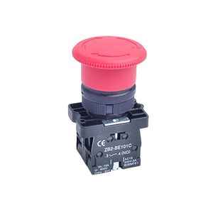 (Interruptor XB2 ES542 de la serie XB2) Interruptor de botón pulsador de parada de emergencia de 22 mm, tipo hongo rojo, interruptor de apagado de equipos, CA - Product Image 1