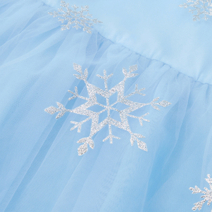 Disfraz de Elsa para Niñas, Capa, Vestido de Princesa, Accesorios + Alas de Mariposa, Varita Mágica, Poliéster Cómodo y Transpirable - Product Image 4