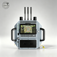 Système de détection de sécurité UAV portable tout-en-un avec portée de détection de 1 km, analyse vidéo RF triple mode, protection 10,1 pouces