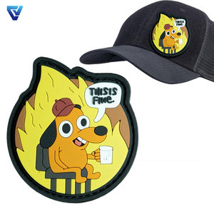 Parches de Goma Suave de PVC con Logotipo Personalizado en 3D, Parches de Velcro con Diseño de Águila y Tridente Ucranianos Transparentes para Coser en Gorras de Camionero - Product Image 3