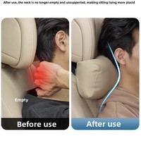 Coussin de nuque en daim AskJourney M7 pour voiture, soutien du cou, hiver
