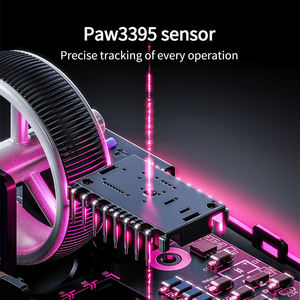 Mathew M9 Pro Max Mouse Lightweight 44G Wireless Tri-mode PAW3395 26000DPI 8Khz Esport Gaming Mouse pour <span class=keywords><strong>LOL</strong></span>/CSGO/valorant - Product Image 4