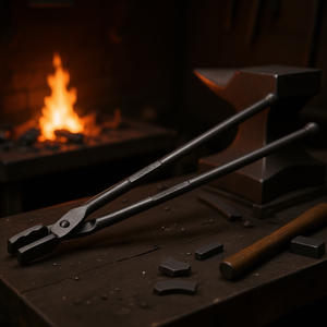 Pinzas de garra de lobo de 18 pulgadas de acero al carbono forjado para forja, ideales para forjaños principiantes - Product Image 2