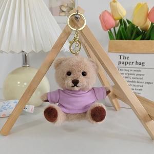 Брелок-медведь из супермягкого плюша с индивидуальным логотипом, персонализированный подарок на день рождения, украшение для сумок, для корпоративных подарков и продвижения бизнеса - Product Image 6