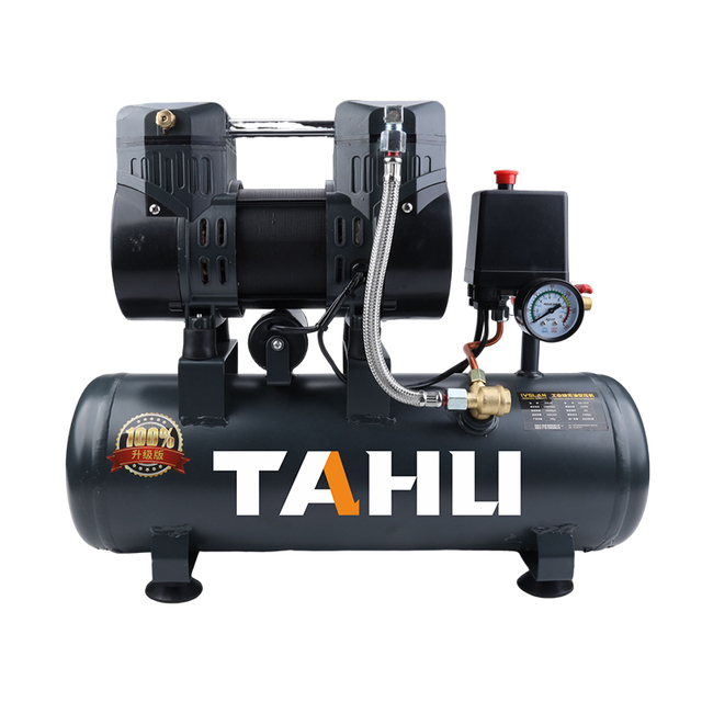 Factory Price Ultra Silent 15L Oil-Free Portable Piston Air Compressor with Motor & Pump 75dB Low Noise 120m/min Air Capacity