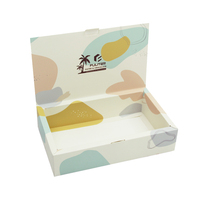 Boîtes alimentaires d'emballage de chocolat Macaron de dattes à emporter de cadeau jetables en papier