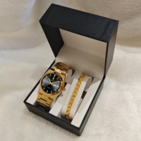 Montre-bracelet homme Gohuos 8807 haut de gamme, étanche, lumineuse, à quartz, en acier inoxydable, avec bracelet + coffret cadeau