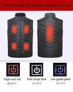 Date unisexe hiver gilet eau coupe-vent vestes chauffantes adultes 5 chauffage en Fiber de carbone grande taille imprimé tissu femmes tailles - Product Image 2