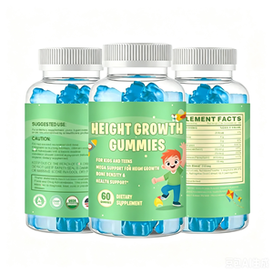 Complément alimentaire naturel pour adultes, gommes au calcium aux saveurs de fruits, 60 unités, 2 par jour - Product Image 1