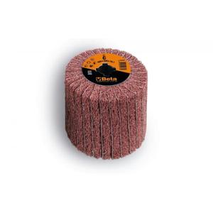 BETA - 114200106 Roues à lamelles/non tissées pour machines à satiner, toile abrasive alternant avec des fibres synthétiques de corindon ø 100 - Product Image 1
