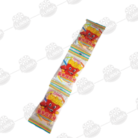 Vente en gros de mini-marshmallows halal aux saveurs de fruits, en forme de frites, sur bâtonnet coloré, bonbons moelleux