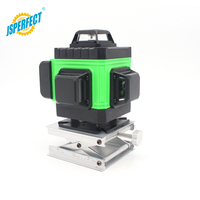 Niveau laser de construction vert 4D portable pour une utilisation intérieure et extérieure