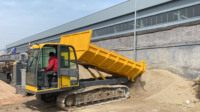Nouveau transporteur sur chenilles en acier de 6 tonnes Dumper chenillé