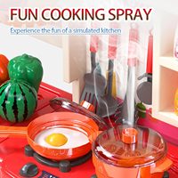 EPT 95cm Maison de jeu pour enfants Jouets de cuisine pour enfants en famille Table de simulation de cuisine Ensemble de cuisine