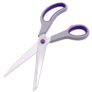 Lu Ban's Work Tailor <b>Scissors</b> Stainless Steel Purple Gray Handle 2 Inch Opening For <b>Sewing</b> Fabric Cutting - Product Image 1