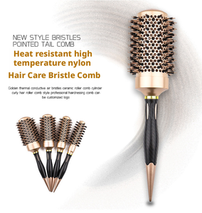 Di alta qualità rullo rotondo spazzola ionica termici per salone in alluminio tubo per capelli pettine per donne spazzola a rullo - Product Image 3