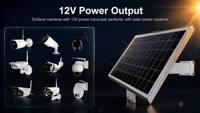 Système d'alimentation solaire pour caméra 4G LTE Cat1, panneau solaire DC12V pour caméra, système d'énergie solaire pour moniteur CCTV