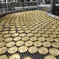 300 #   Couvercle de boîte à ouverture facile (EOE) en fer blanc de qualité alimentaire durable de 72,85 mm à ouverture complète pour impression UV, aliments en conserve, boissons et poudres