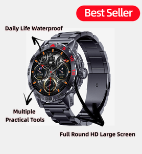 <span class=keywords><strong>Montre</strong></span> connectée noire I122 pour homme, appels Bluetooth, écran tactile complet, moniteur <span class=keywords><strong>de</strong></span> fréquence cardiaque et d'oxygène sanguin, <span class=keywords><strong>montre</strong></span> <span class=keywords><strong>de</strong></span> fitness quotidienne pour affaires - Product Image 6