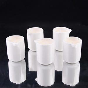 Vaso de cerámica no caliente de coco a baja temperatura, vela perfumada con cera por goteo, fábrica al por mayor - Product Image 1