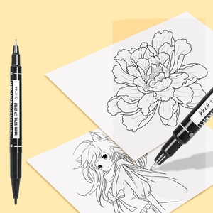 Pennarello a Olio Permanente HUAJIE con Doppia Punta Rotonda, Larghezza di <span class=keywords><strong>Scrittura</strong></span> 0,5mm, 3 Colori, <span class=keywords><strong>Grande</strong></span> Capacità, Asciugatura Rapida - Product Image 5