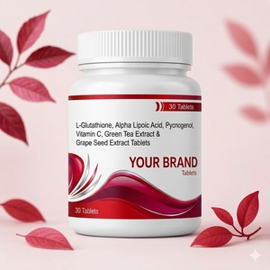 Comprimés d'extrait de pépins de raisin L-Glutathion ALA de qualité export pour l'éclaircissement de la peau et les soins antioxydants - Product Image 3