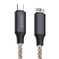 SMS-BY06 kabel PD Data RGB pengisian daya cepat, dengan transmisi Cepat 60W & 27W untuk pelindung kepang ponsel