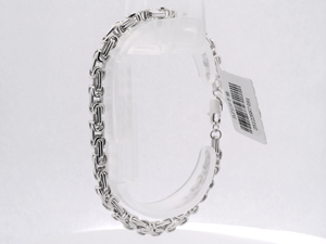 Bracelet en platine massif PT950 blanc robuste, cordon épais tressé, unisexe, pour tous les jours, minimaliste, idéal pour les activités de plein air, cadeau - Product Image 3