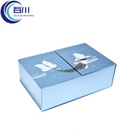 Caja de Regalo Rígida de Papel Plateado Impreso con Logotipo Personalizado, Caja de Embalaje Perfumada para Festivales, para Frascos de Perfume, Aceite, Lápiz Labial o Productos Cosméticos