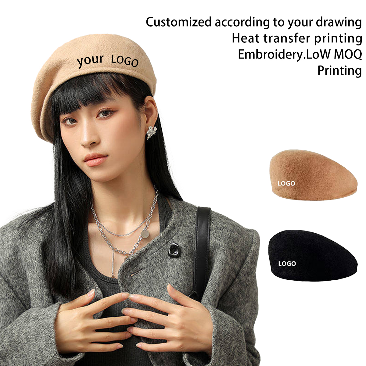 帽子 EMBROIDERY BIG BERET EMBROIDERY BIG BERET】 – THE H.W.DOG&CO.