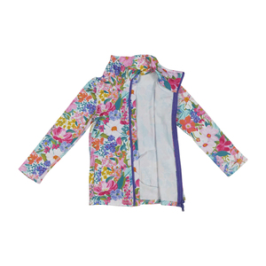 Conjunto de ropa de Yoga para niñas pequeñas, Material de licra, flores rosas, cremallera, abrigo de manga larga, en stock, gran oferta, Boutique de moda RTS - Product Image 4