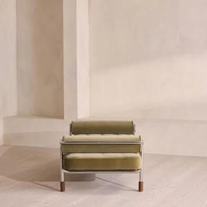 Banco <span class=keywords><strong>de</strong></span> Noche <span class=keywords><strong>de</strong></span> Acero Inoxidable <span class=keywords><strong>de</strong></span> Estilo Retro Francés, Banco <span class=keywords><strong>de</strong></span> Ocio Moderno y Sencillo con Tela <span class=keywords><strong>de</strong></span> Terciopelo, Muebles para el <span class=keywords><strong>Hogar</strong></span>, Sala <span class=keywords><strong>de</strong></span> Estar y Apartamento - Product Image 3