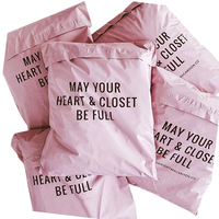Offre Spéciale – Sacs d'expédition roses personnalisés en polyéthylène pour vêtements, avec bande auto-adhésive, étanches, en LDPE, enveloppes de livraison, sacs de coursier avec logo