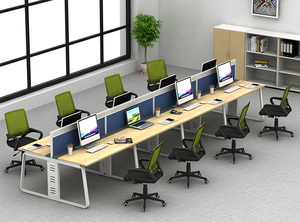 Nội Thất Văn Phòng Chế Biến Gỗ Băng Ghế Dự Bị Loạt Bảng Trắng Khung 8 Người Ghế Văn Phòng Bàn Làm Việc - Product Image 3