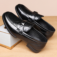 Mocassins de conduite décontractés pour affaires, chaussures habillées en cuir véritable, fermeture à lacets, respirantes, antidérapantes, en cuir de vachette
