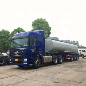 Vente directe usine Nouvelle semi-remorque citerne à carburant et à huile en alliage d'aluminium avec transmission manuelle, capacité 43000 litres - Product Image 1