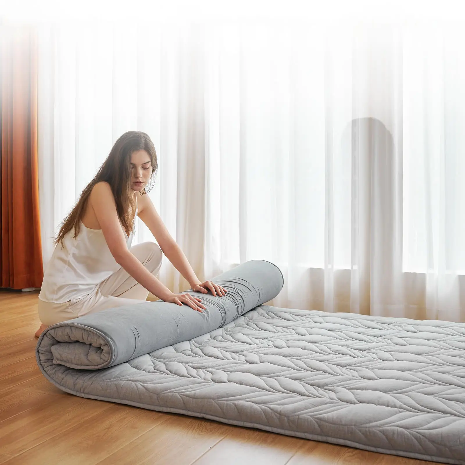 80 "x 39" tappetino per dormire portatile arrotolare in schiuma Tatami tappetino Futon pavimento mastres