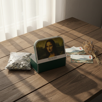 Caja de Cartón Tipo Maleta al por Mayor con Asa, Caja Personalizada para Calcetines y Ropa Interior de Bebé