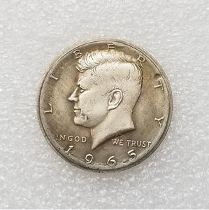 Американская Коллекционная медная монета 1968 1969 1970 D Kennedy полдоллара латунные посеребренные старые репродукция монеты - Product Image 4