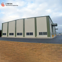 Entrepôt à structure métallique, atelier préfabriqué durable, bâtiment logistique, hangar agricole préfabriqué