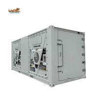 Prijs van een 20ft (20 voet) multi-cooler gekoelde blastvriezer reefer container met oprijplaten, PVC deur en gordijnen