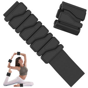 Poids de poignet et de cheville réglables en silicone et fer, écologiques, unisexes, 2LB 4LB, pour entraînement Pilates, avec logo personnalisé, faible MOQ - Product Image 4